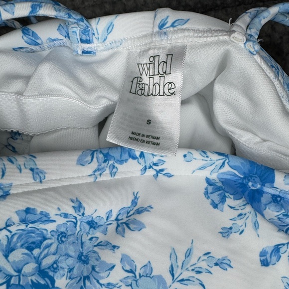 Wild Fable Extra High Leg Cheeky Adjustable Tunneled Side One Piece Swimsuit S - Picture 5 of 5